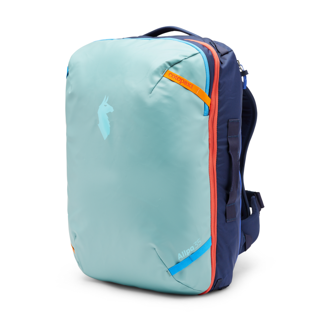 Kingston Plus Unisex Backpack, Teal Blue and Yellow