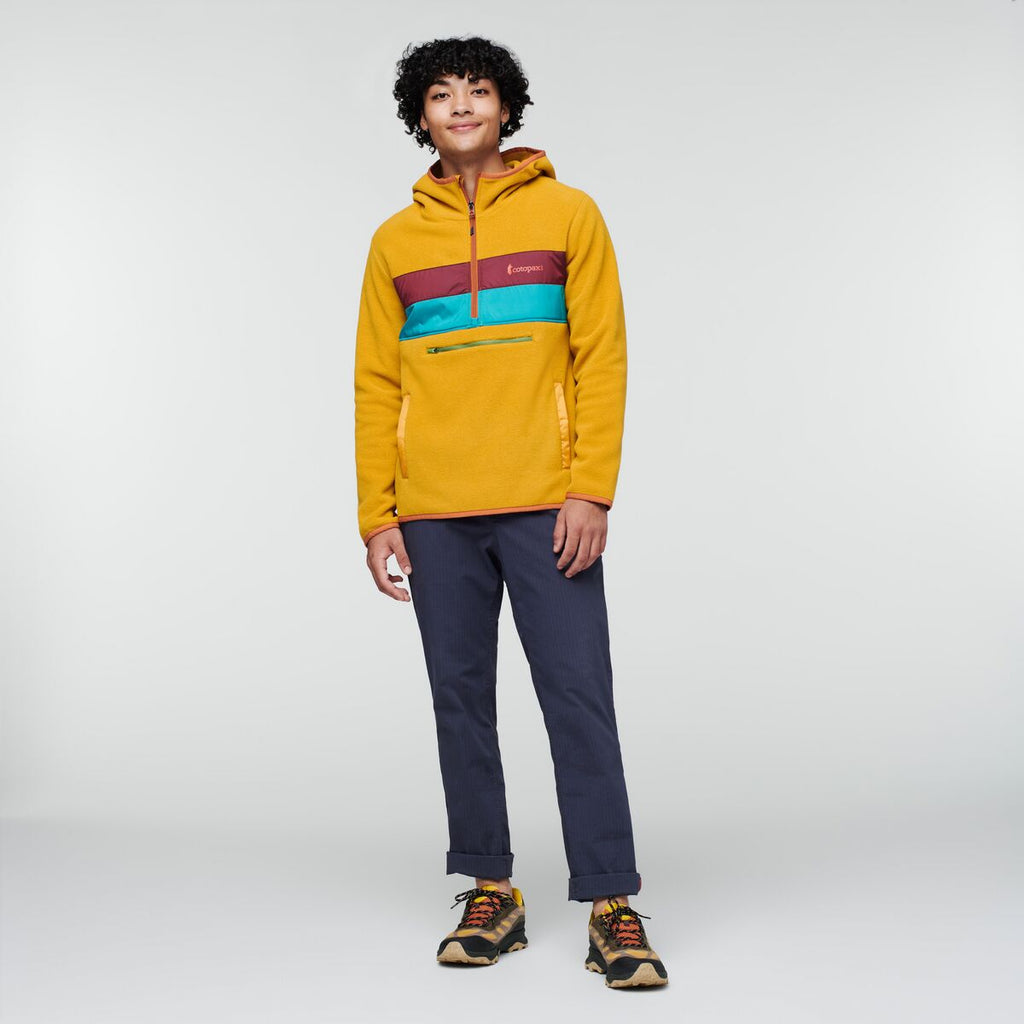 Cotopaxi M's Teca Fleece Hooded Half-Zip Jacket - 100% recycled polyester -  Weekendbee - sustainable sportswear